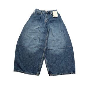 COS Twine Barrel-Leg Jeans Style 1298857 in Mid Blue